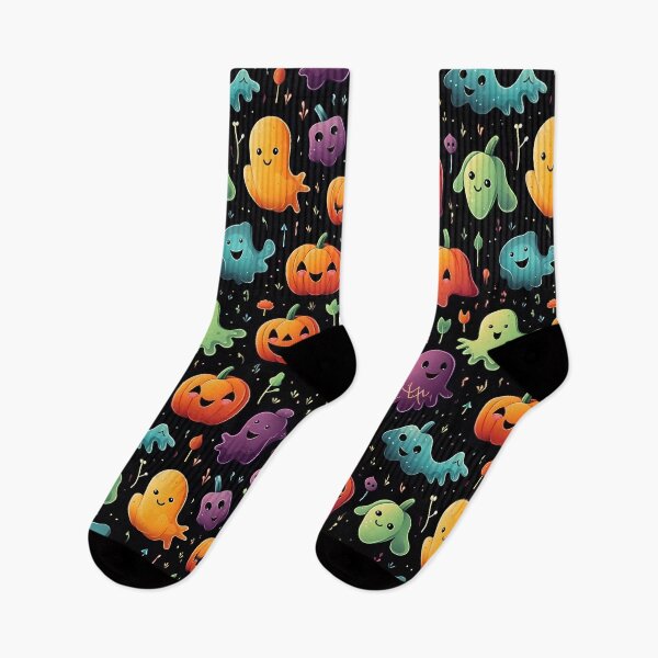 Item preview, Cute Pumpkin colorful Halloween Seamless Pattern designed and sold by sfwArt.