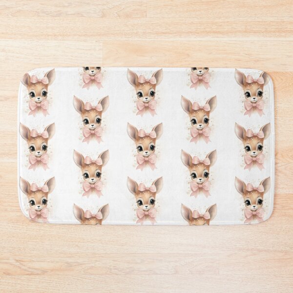 Item preview, Cute Deer Baby Deer with Pink Bow Little Animals Deer Art Nursery Décor Deer PNG  designed and sold by AuroraFantasy.
