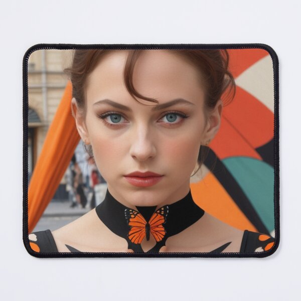 Item preview, Portrait of butterflies woman designed and sold by jsebouvi.
