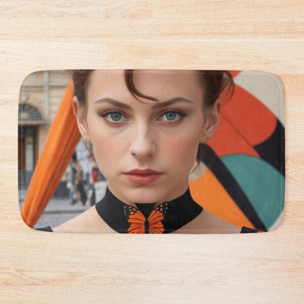 Item preview, Portrait of butterflies woman designed and sold by jsebouvi.