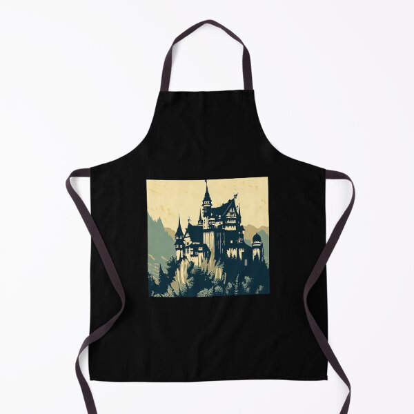 Item preview, Fantasy Medieval Castle - Woodcut 1 designed and sold by CrankyOldDude.