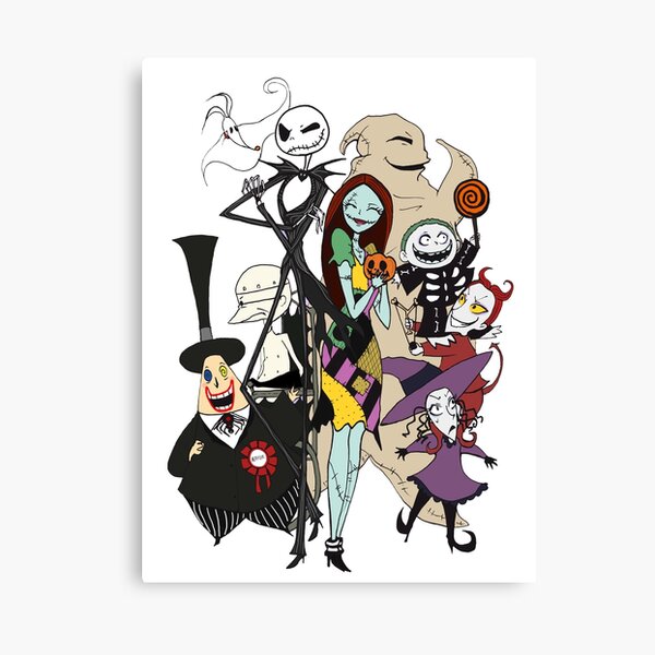 the nightmare before christmas Canvas Print