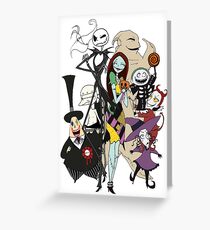 the nightmare before christmas Greeting Card