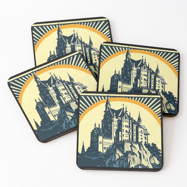 Item preview, Fantasy Medieval Castle - Woodcut 3 designed and sold by CrankyOldDude.