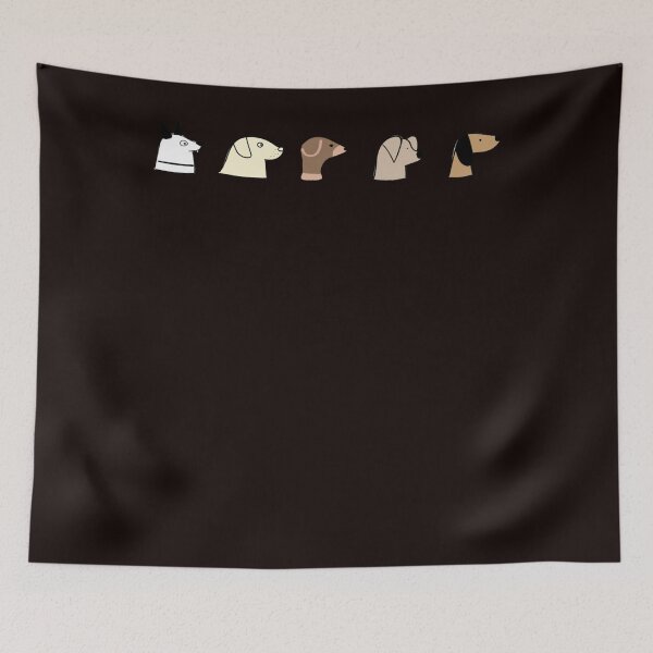 Item preview, cute dogs face cartoon animals  designed and sold by KIWANLEYLAND.