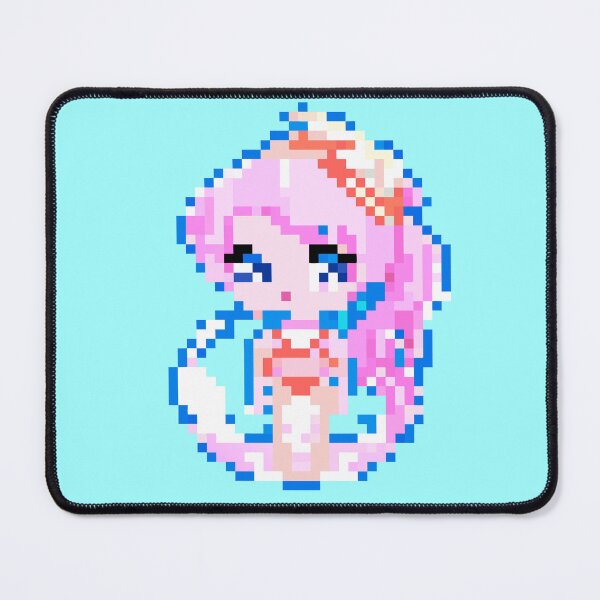 Item preview, Kawaii Mermaid Anime Style Pixel Art designed and sold by Puristock.