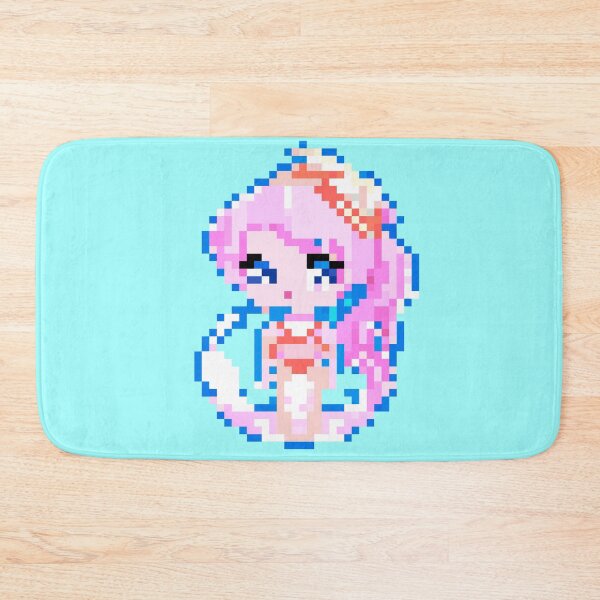Item preview, Kawaii Mermaid Anime Style Pixel Art designed and sold by Puristock.
