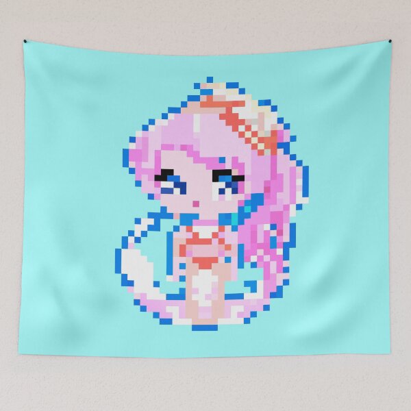 Item preview, Kawaii Mermaid Anime Style Pixel Art designed and sold by Puristock.