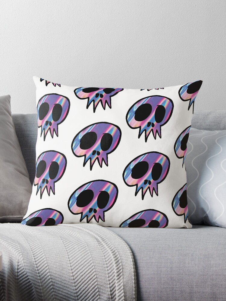 Kawaii Pastel Goth For Soft Grunge Aesthetic Fan Throw Pillow by