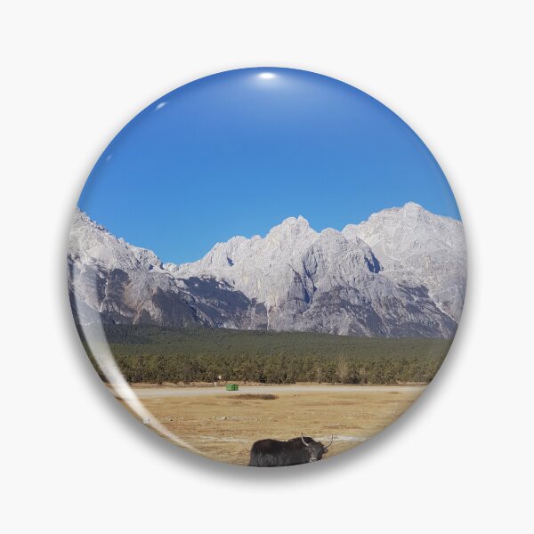 Item preview, Cow, Mountain, Green, Blue designed and sold by miniham.