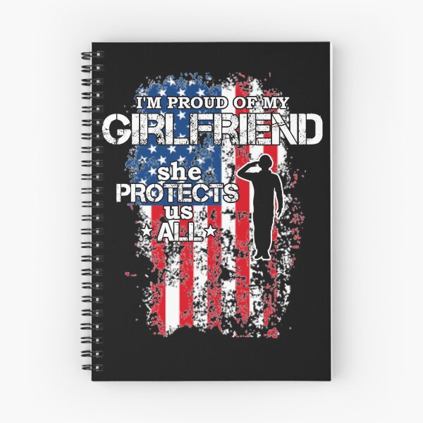 Item preview, Proud My Girlfriend Protects Us All Shirt Veteran Gear designed and sold by DynamicDesign.
