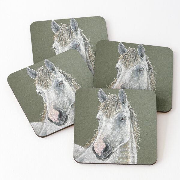 Item preview, Retrato de caballo blanco. designed and sold by TheArtery2010.