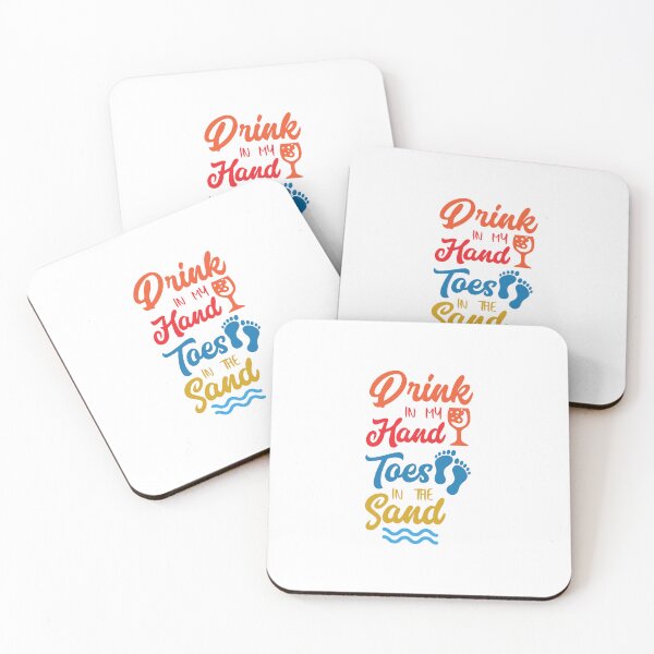 Item preview, Relaxation Vibes: Drink in my Hand, Toes in the Sand Design designed and sold by Saalim22.