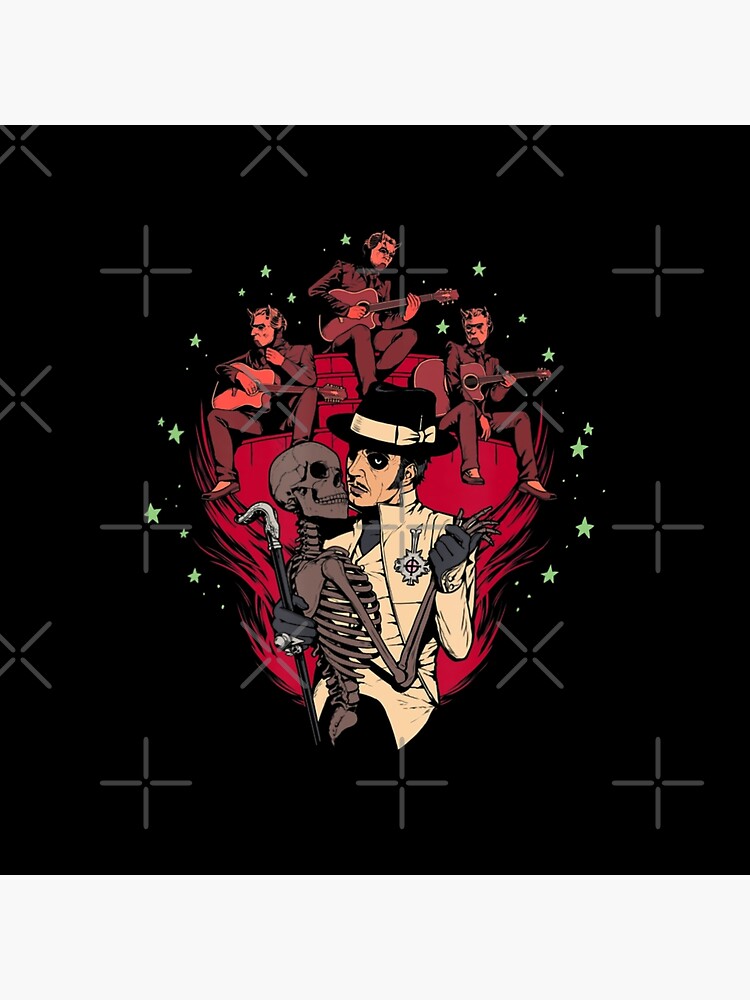 Thumbnail 4 of 4, Pillow, Ghóst – Skeleton Bandstand designed and sold by VeVooVe.