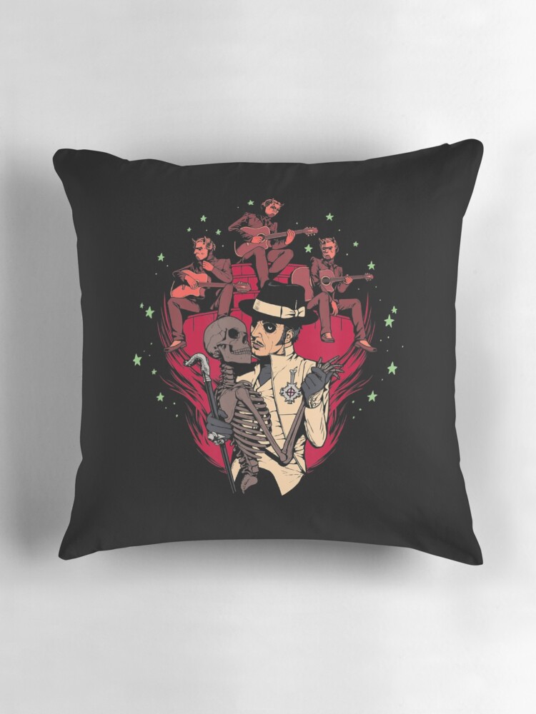 Thumbnail 3 of 4, Pillow, Ghóst – Skeleton Bandstand designed and sold by VeVooVe.