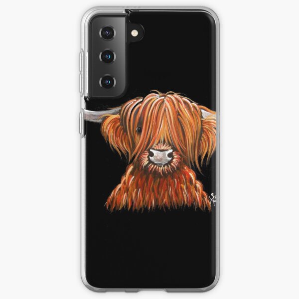 Scottish Hairy Highland Cow ' HARLEY 2 ' by Shirley MacArthur Samsung Galaxy Soft Case