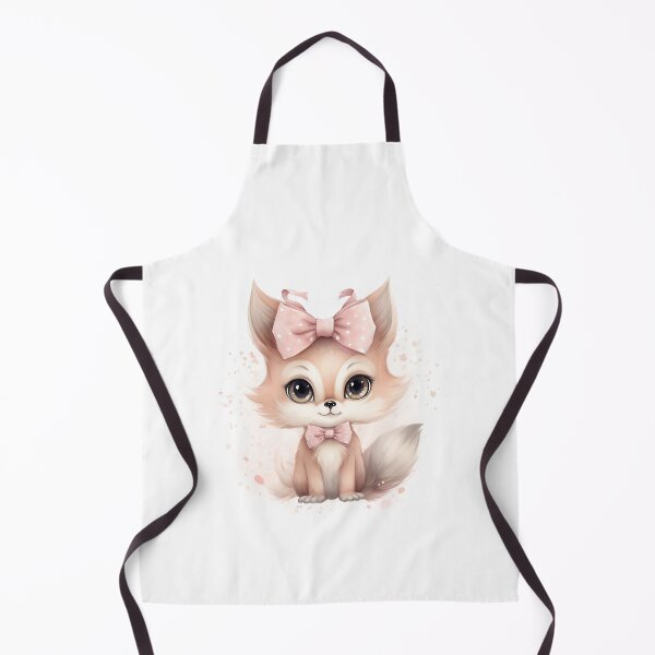 Item preview, Baby Fox with Pink Bow designed and sold by AuroraFantasy.
