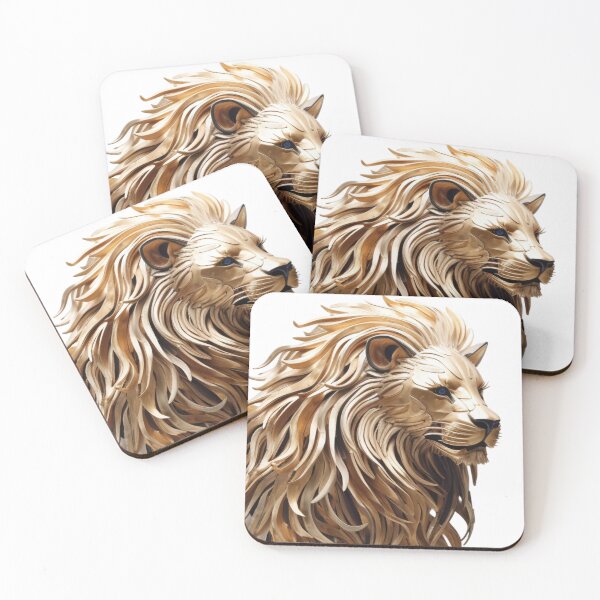 Item preview, Gold-Iron Lion in Profile designed and sold by Bibby22.