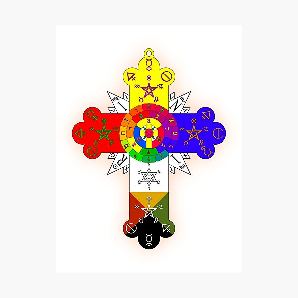 Item preview, Rosicrucian Rosy Cross Lamen designed and sold by kernowerno.
