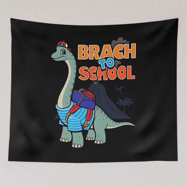 Item preview, Back To School Brachiosaurus Cartoon For Kids Dinosaur Lovers designed and sold by BoggsNicolasArt.