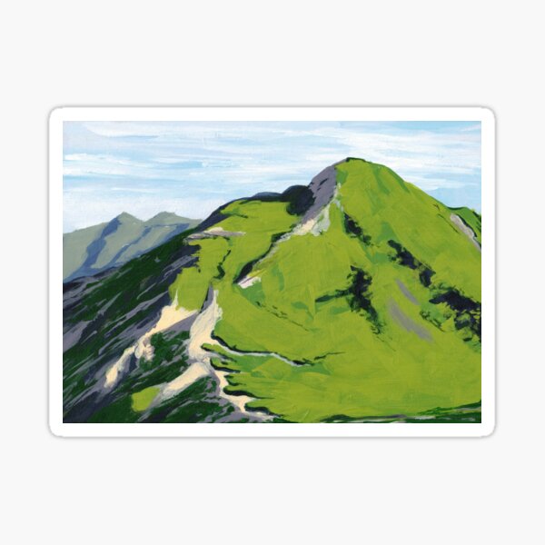 Item preview, Mountain with green fields designed and sold by kakisart.