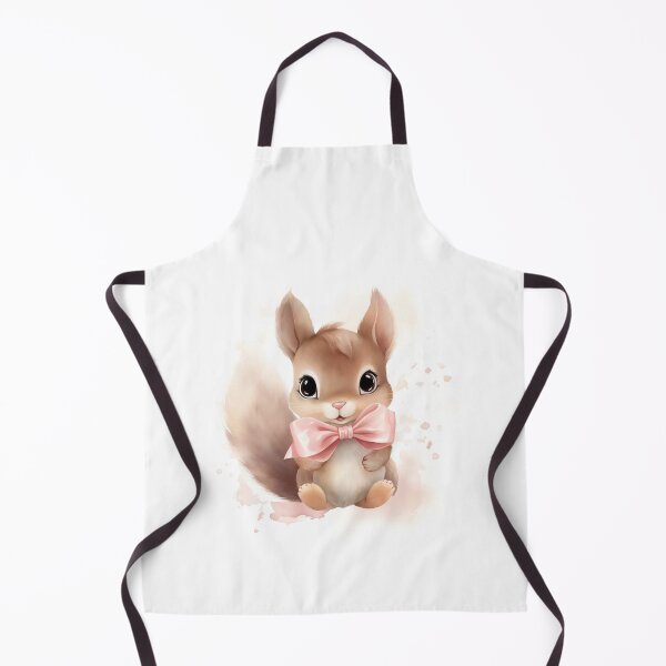 Item preview, Cute Baby Squirrel with Pink Bow designed and sold by AuroraFantasy.