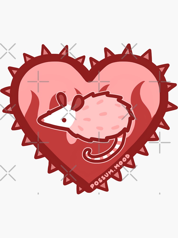 Thumbnail 3 of 3, Sticker, cute but goth designed and sold by possum-mood.
