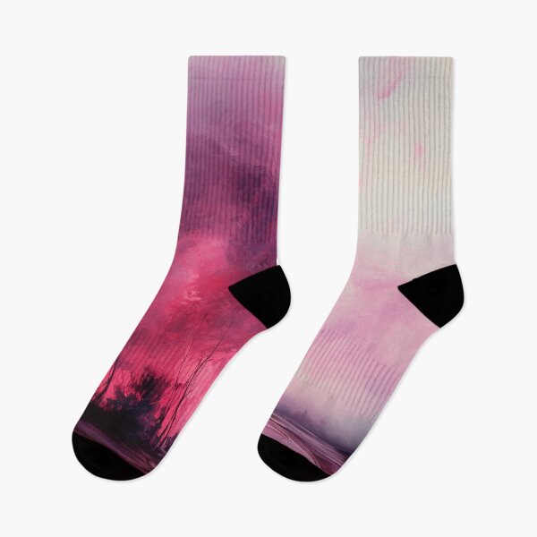 Item preview, Abstract Art: Beautiful Sunset Lanscape with Lonely Figure designed and sold by Nabucodonoshop.