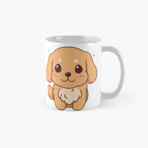 Item preview, Cute Kawaii Golden Retriever Dog Puppy Smiling designed and sold by CozyKawaiiArt.