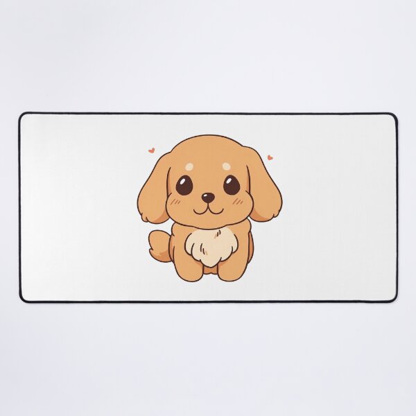 Item preview, Cute Kawaii Golden Retriever Dog Puppy Smiling designed and sold by CozyKawaiiArt.