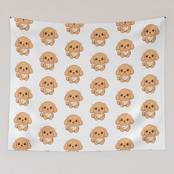 Item preview, Cute Kawaii Golden Retriever Dog Puppy Smiling designed and sold by CozyKawaiiArt.