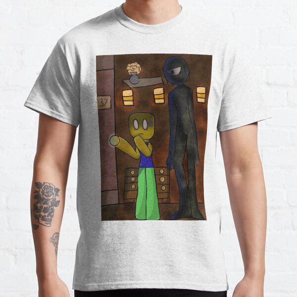 Selfie with figure, roblox doors  Essential T-Shirt by doorzz