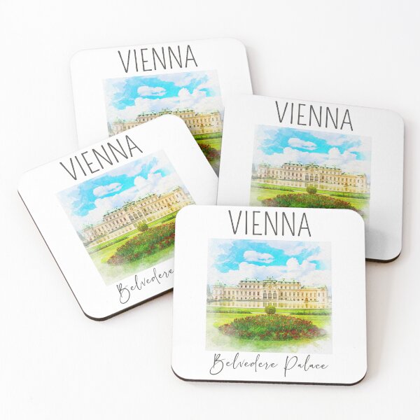 Item preview, A Watercolor Design of the Belvedere Palace in Vienna - Austria designed and sold by Sketch-Shack.