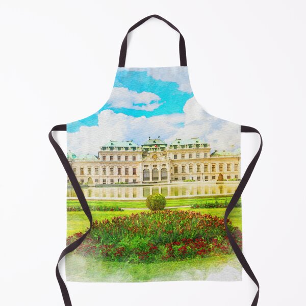 Item preview, A Watercolor Design of the Belvedere Palace in Vienna - Austria designed and sold by Sketch-Shack.