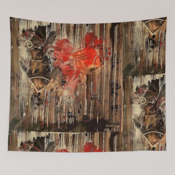 Item preview, Abstract Fish Black and Red designed and sold by Anchalee Montag.