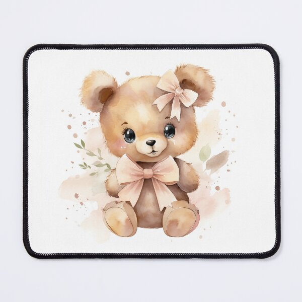 Item preview, Baby Bear with Pink Bow designed and sold by AuroraFantasy.
