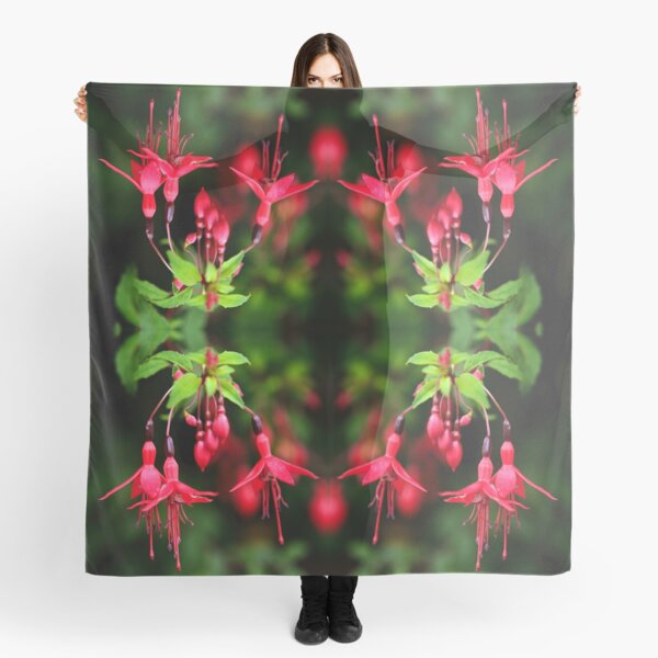 Fuchsia Hedge at Loch Na Fooey 3 Scarf