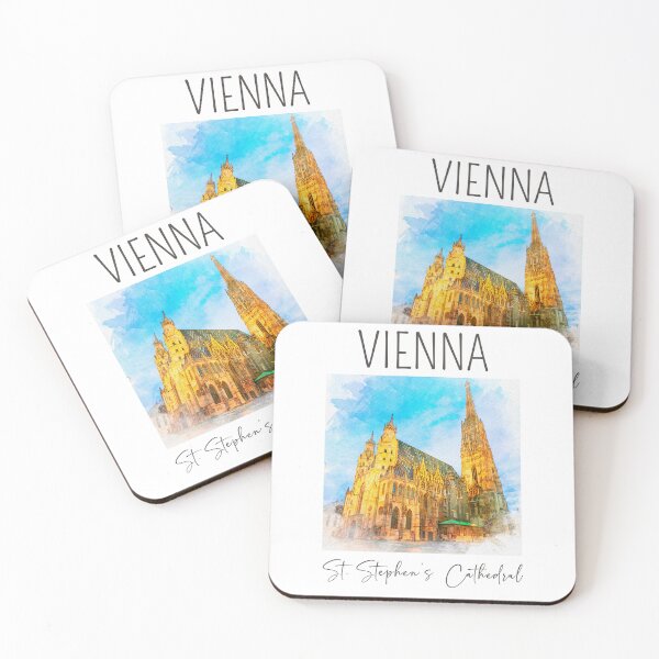 Item preview, A Watercolor Design of the St. Stephen's Cathedral (Stephansdom) in Vienna - Austria designed and sold by Sketch-Shack.