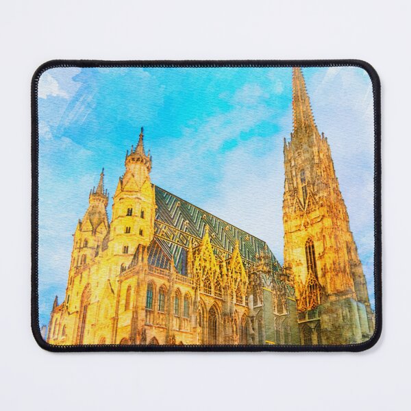 Item preview, A Watercolor Design of the St. Stephen's Cathedral (Stephansdom) in Vienna - Austria designed and sold by Sketch-Shack.