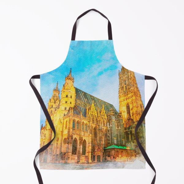 Item preview, A Watercolor Design of the St. Stephen's Cathedral (Stephansdom) in Vienna - Austria designed and sold by Sketch-Shack.
