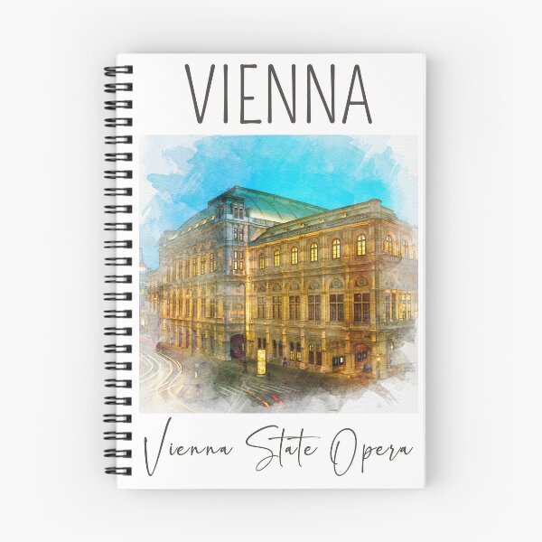 Item preview, A Watercolor Design of the Vienna State Opera in Vienna - Austria designed and sold by Sketch-Shack.