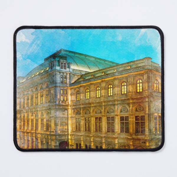 Item preview, A Watercolor Design of the Vienna State Opera in Vienna - Austria designed and sold by Sketch-Shack.