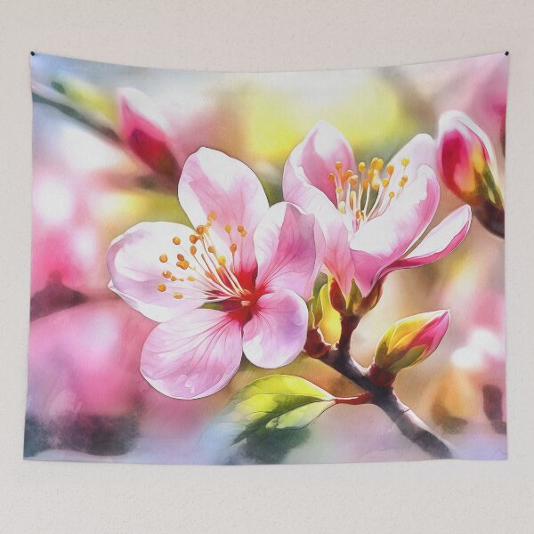 Item preview, Sakura flowers painting designed and sold by AnnArtshock.
