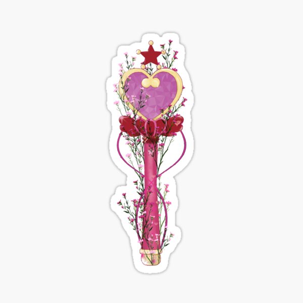 Vista previa del artículo con la obra «Vara/Varita Flor de Sailor Moon - Chibi moon», diseñado y vendido por Raquel Maia.