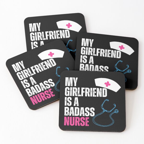 Item preview, My Girlfriend Is A Nurse Funny Quote designed and sold by sleekartist.