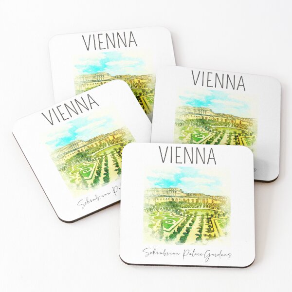Item preview, A Watercolor Design of the Schönbrunn Palace Gardens in Vienna - Austria designed and sold by Sketch-Shack.