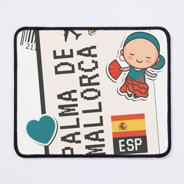 Item preview, Palma de Mallorca Spain Boarding Pass designed and sold by funnylifeusa.