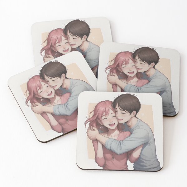 Item preview, Illustrate a moment of happiness as someone embraces their loved one after a long separation, capturing the warmth and joy of reconnection. designed and sold by artumbre.