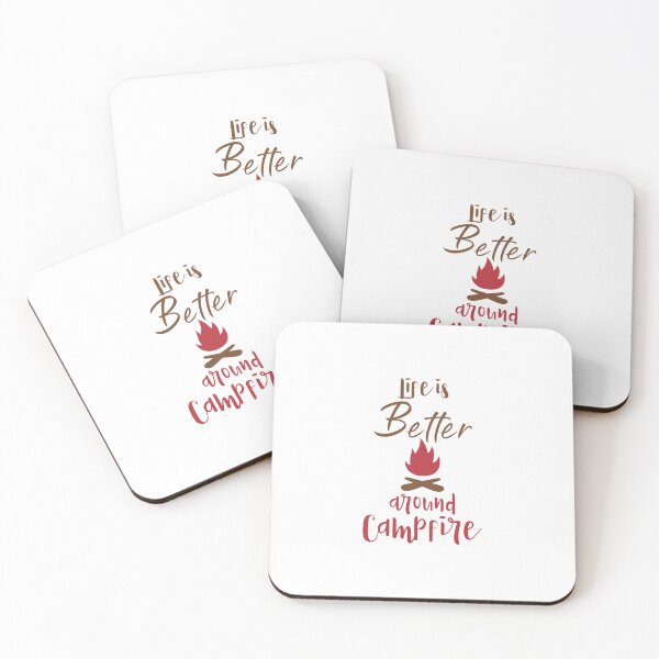 Item preview, Gathered Flames: Embracing Life is better around campfire designed and sold by Saalim22.