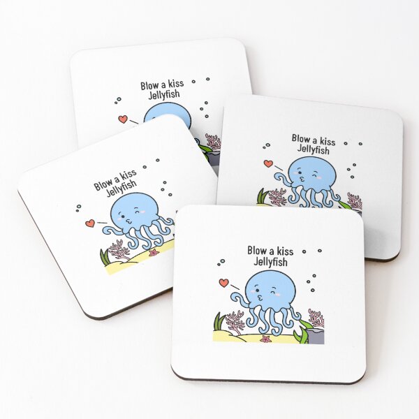 Item preview, Blow a kiss, jellyfish designed and sold by DianneYoon.